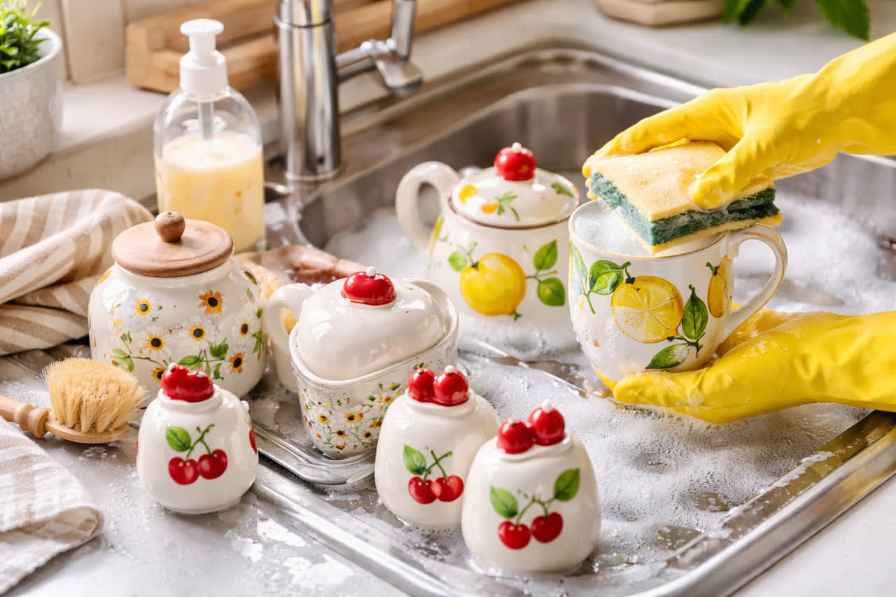 راهنمای کامل نگهداری و شست‌وشوی ظروف سرامیکی