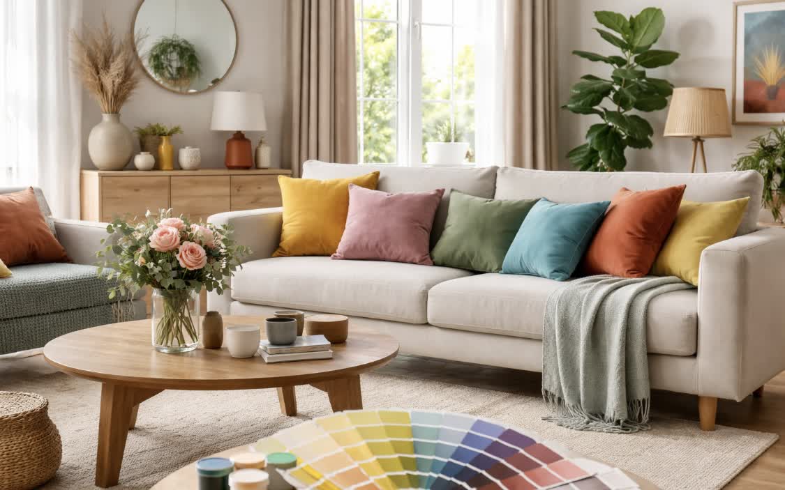 راهنمای انتخاب رنگ دکوراسیون داخلی خانه: زیبا و کاربردی