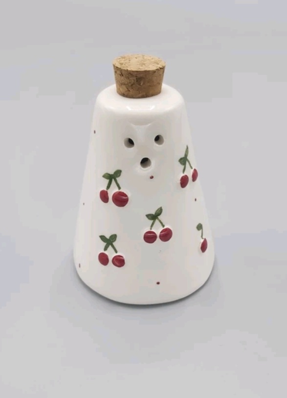 نمکدان جفتی سرامیکی آلبالویی