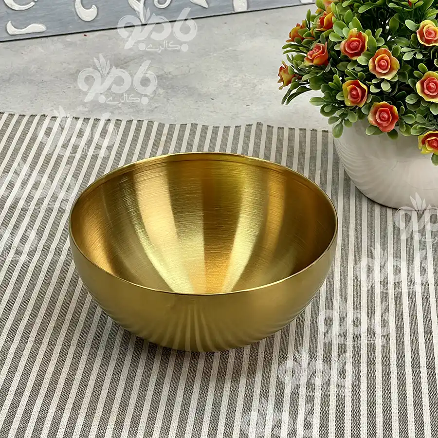 کاسه استیل طلایی سایز 20