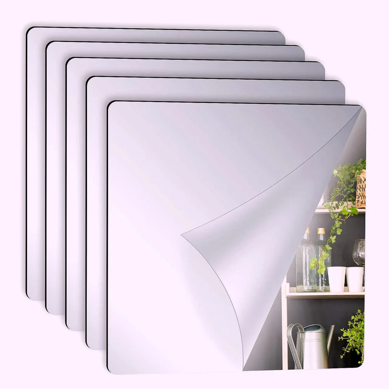 آینه نشکن چسب دار مربع 20×20 آینه نشکن چسب دار مربع 20×20